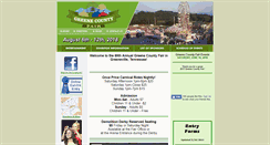 Desktop Screenshot of greenecountyfair.com